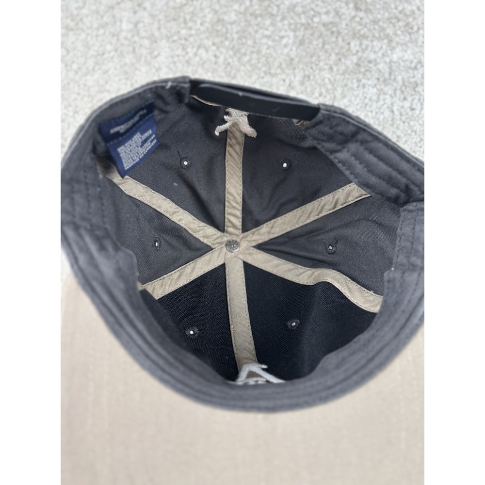 American Eagle Embroidered Logo Causal Grey SnapBack Cap Adjustable - Picture 5 of 7